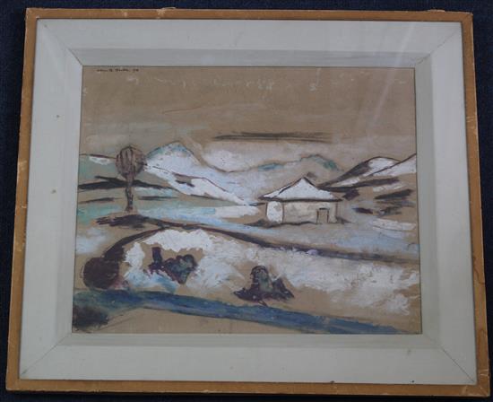 Helmuth Macke (1891-1936) Landscape, 10 x 13in.